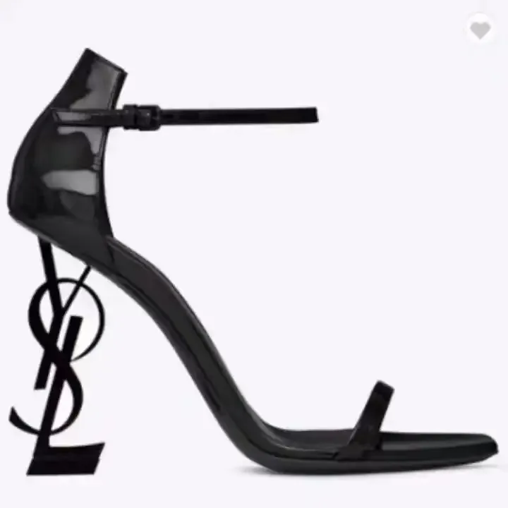 New Design Trendy Ankle Strap Sandals Summer Chunky Heels Peep-toe High Heels