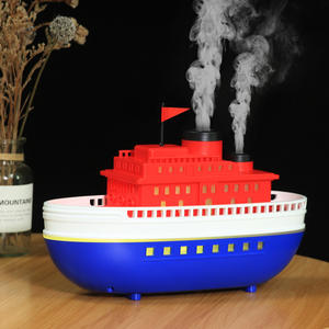 เครื่องเพิ่มความชื้นในเรือยอชท์สุดหรู JCSY-3000 ดีไซน์รูปทรงเรือ ใช้พลังงานจาก USB พร้อมฟังก์ชั่นพ่นไอน้ำและไฟ สำหรับใช้ในบ้านและสำนักงาน - Product Image 5