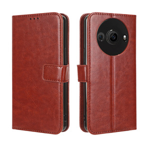 Cartera de lujo Crazy Horse PU Funda de cuero con tapa para <span class=keywords><strong>Leica</strong></span> Leitz Phone 3 - Product Image 1