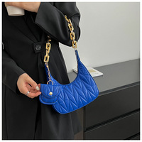 Bolso Bandolera Elegante de Piel Sintética Acolchada para Mujer, con Cierre de Cremallera, Correa Única, Organizador de Viaje