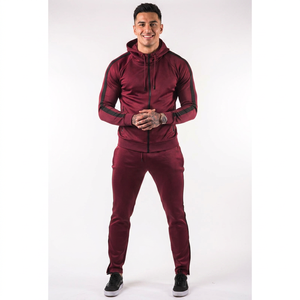 Conjunto de Sudadera con Capucha y Pantalones de Chándal 100% Algodón, Lavado Ácido Personalizado, Grueso, Transpirable, para Invierno, Unisex, de Alta Calidad - Product Image 1
