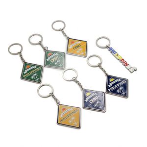 Custom Corporate Gifts <b>Keychains</b> Metal Zinc Alloy Enamel Epoxy Glass Keyrings <b>Personalized</b> with Logo - Product Image 5