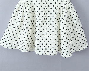2025 French Fashionable Sexy Halter Deep V Neck Backless Slim <strong>Mini</strong> Dress Polka Dots Puffed Dress for Women - Product Image 6