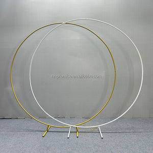 結婚式のイベントパーティーの装飾のための金属の円の形の背景鉄の丸い背景を約束します - Product Image 4