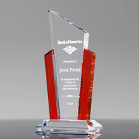 Plaque de trophée acrylique Lucite personnalisée avec impression et gravure de logo pour reconnaissance d'entreprise, de sport ou d'événement