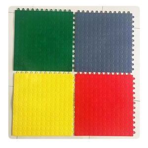 500*500mm PVC Modular Interlocking Tiles Plastic Vinyl Flooring <b>Roll</b> for Home Bedroom Workshop Office Hotel School Use - Product Image 1