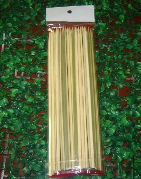 Kare şiş bambu düz sopa düz kebap şiş bambu kebap bambu düz şiş toptan