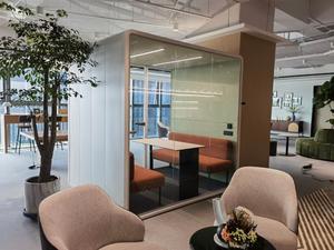 Modern yeni çalışma toplantı odası ofis kutusu mobilya iç gizlilik çevre dostu uyku kutusu ile yeni tasarım ses geçirmez çözüm - Product Image 3