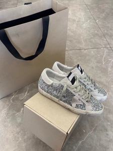 High-quality luxury brand star-patterned designer men's and women's fabric lace-<b>up</b> sports shoes - Product Image 4