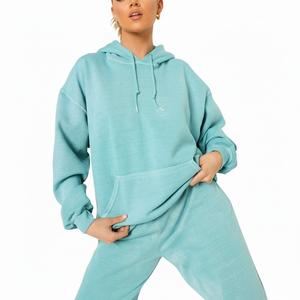 Ropa informal ligera superventas para mujer, Sudadera con capucha con lavado ácido, estilo callejero, sudaderas con capucha con lavado ácido hechas a medida para mujer, OEM - Product Image 1