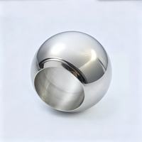Accessoires décoratifs pour balustrades de balustres élégants en acier inoxydable, boule creuse ronde en métal