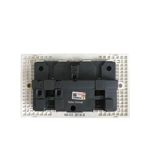 High Quality UK Standard Double Switched Socket Outlets 250V 13A Electric Wall Socket - Product Image 2
