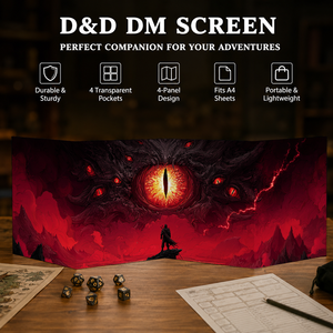 Écran DM pliable sur mesure à 4 panneaux pour maître de jeu de rôle, idéal pour les jeux de table et de société - Vente en gros - Product Image 1
