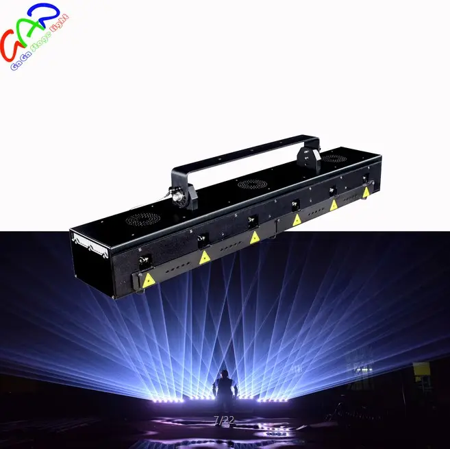 Professional 6X4W 24W 6 head rgb dj lazer Animation stage laser light disco lights for sale