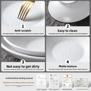 Xiangyuanmei Eco-Friendly Durable Plastic <b>Tableware</b> Large Bowl Commercial High-end Restaurant Hotel Cold Dish Side Dish - Product Image 4