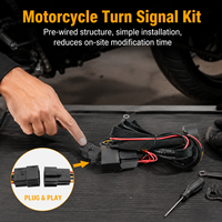 Professionelles Straßenzugelassenes Blinker-Set für ATV UTV - Komplettes LED-Blinker-Set mit Integrierter Hupe & Doppelten Lenkerschaltern