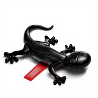 Diffuseur d'arômes portable en silicone en forme de gecko mignon pour grille d'aération de voiture, multicolore, emballé sous blister, décoration intérieure automobile