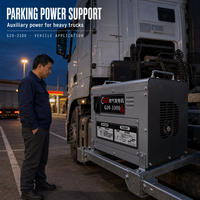 OEM 27V 1600W Geräuscharmer LNG CNG Dual-Fuel-Generator mit ATS Auto-Start App-Sprachsteuerung für Schwerlast-LKW APU-System