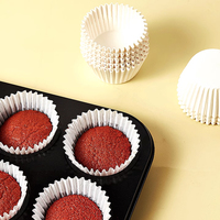 Emballage de muffin sulfurisé de qualité alimentaire tasses à pâtisserie marron mini doublure de cupcake étui à cupcake en papier pour gâteau napperons pâtisserie gâteaux casseroles