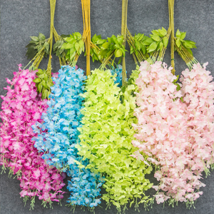 Guirlande de fleurs en soie suspendue, 1 pièce, décoration de mariage, fête à la maison - Product Image 6