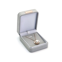 Boîte à bijoux en papier écologique avec logo personnalisé pour collier et bague, vente en gros