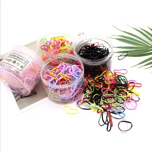 Factory Direct Sale High Quality Elastic Colored Disposable Durable Mini Elastic Rubber Hair Bands Ties