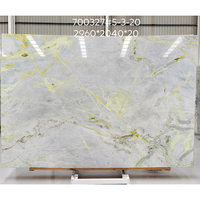 Dalle de marbre translucide naturelle Lago Glaciar 20 mm, table basse sur mesure, comptoir de luxe, dalle de marbre blanc vertédo luxueux