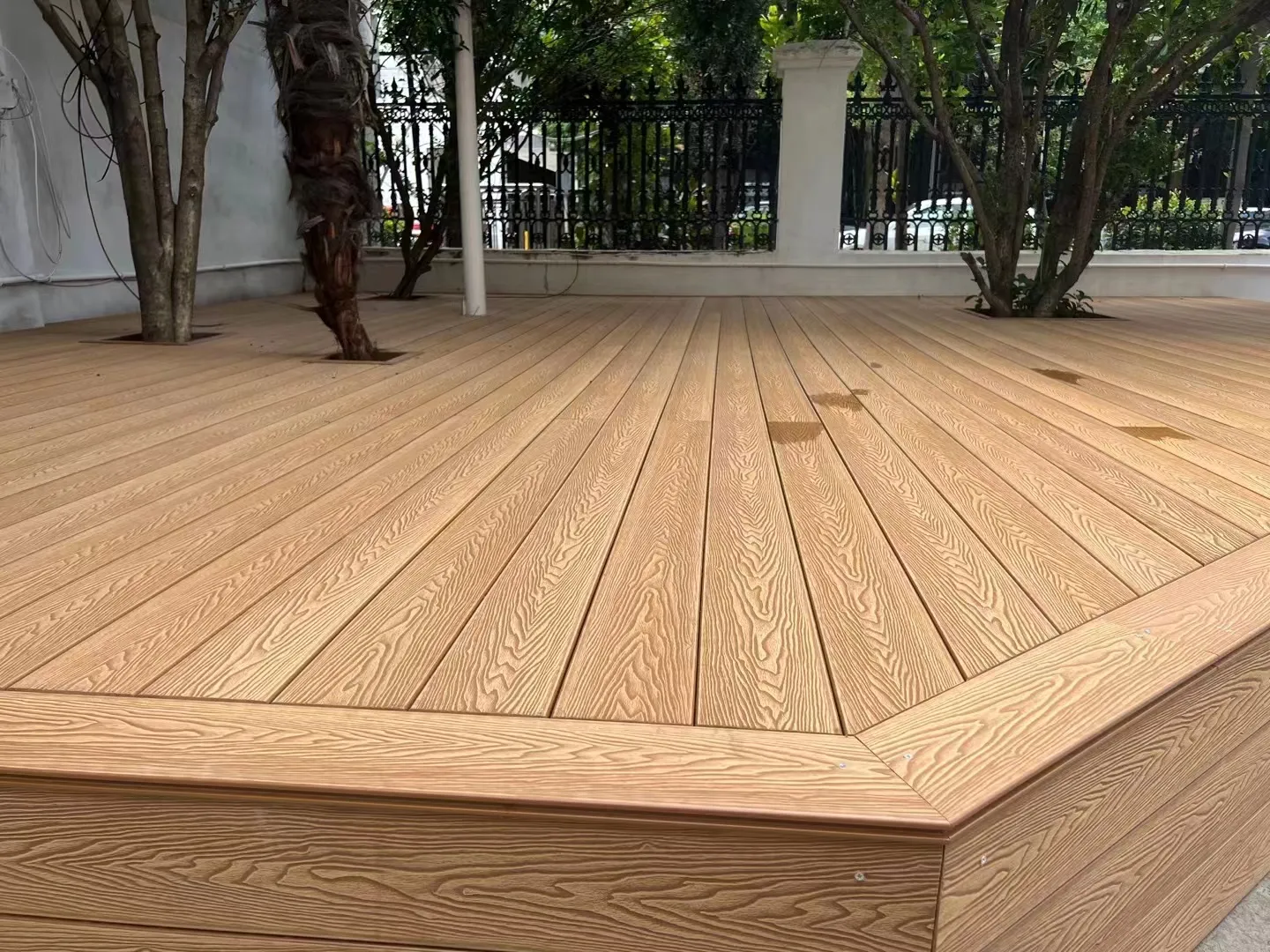 Wpc Holle Decking 3d Reliëf Vloer