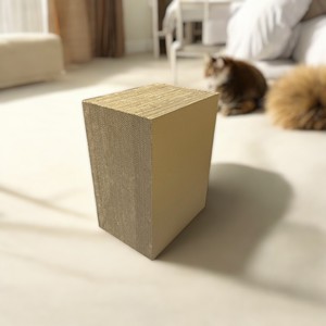 Arbre à chat moderne de luxe écologique en papier ondulé recyclé haute densité Mona Lisa <span class=keywords><strong>Maison</strong></span> à gratter pour chat 23,62 pouces Carton - Product Image 5