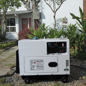 เครื่องกำเนิดไฟฟ้าดีเซลแบบพกพา เงียบ สำหรับโรงงาน 3kva 5kva 8kva 10kva กันเสียง 220V 380V 50/60HZ 230V ATS 5kw 10kw 480v 240V เงียบ - Product Image 1