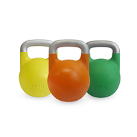 Ensemble de Kettlebells en Fer Colorés de Haute Qualité, Vente en Gros Usine, Durables pour Usage Commercial, Équipement de Fitness pour Salle de Sport