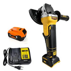 เครื่องขัดเงาไร้สาย DeWa Heavy Duty Brushless Angle 9000RPM พร้อมหัวตัดแบบกระแทก  ระบบไกปืนแบบสไลด์  กำลังไฟ 20V ชุดเครื่องมือไฟฟ้า - Product Image 1