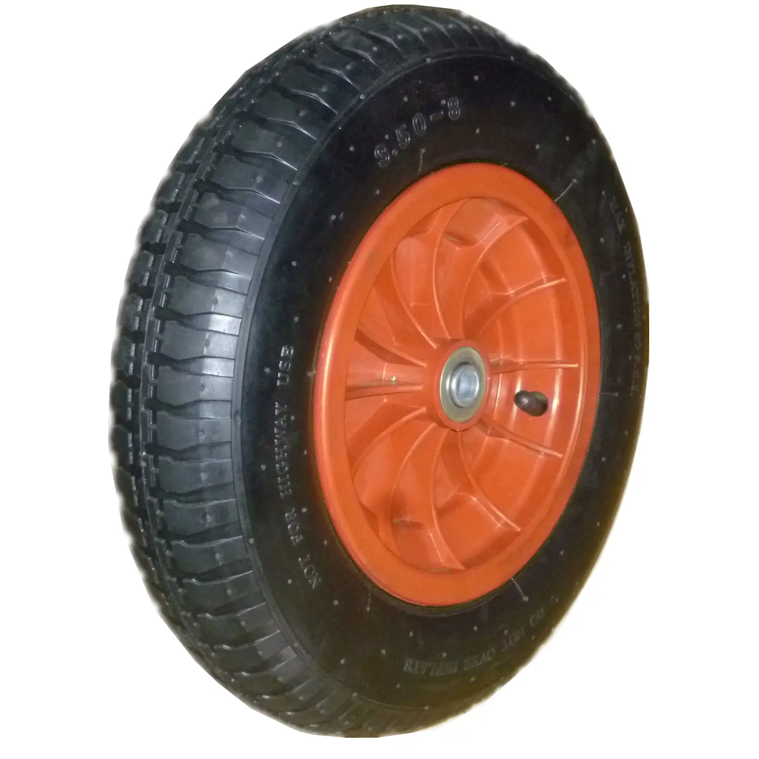 Cerchio in acciaio 3.50-8 di alta qualità per ruota per carriola ruota pneumatica da 14 pollici