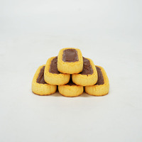 Biscuits sandwich croustillants au chocolat de qualité supérieure, 118 g, 20 pièces, texture semi-dure, goût sucré sain, boîte cadeau pour les fêtes