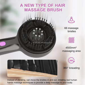 Masajeador eléctrico de mano para cuero cabelludo, terapia de luz roja infrarroja, cepillo para el cabello, masaje relajante, peine, masajeador de cabeza - Product Image 6