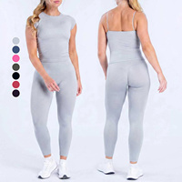 Conjunto Deportivo de 3 Piezas para Yoga, Transpirable, Sin Costuras, Sensación de Desnudez, Secado Rápido, Alta Elasticidad, para Correr, Gimnasio y Fitness