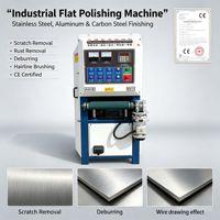 Machine de polissage et de lustrage de plaques d'acier de haute précision CNC pour surfaces métalliques, élimination de la rouille et ébavurage