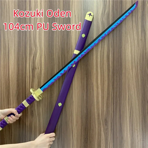 10 Styles 104CM Cosplay 1:1 Anime Kozuki Oden Yamato violet épée arme Katana sécurité lame Anime samouraï épée jouet - Product Image 4