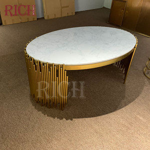 Tavolino da Caffè Circolare in Acciaio Inox Dorato con Piano in Vetro Scuro 8mm, <span class=keywords><strong>Tavolo</strong></span> da Tè per Ufficio in Vendita, Moderno Tavolino <span class=keywords><strong>Quadrato</strong></span> - Product Image 6