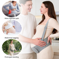 Ceinture de soutien prénatal pour la maternité, ergonomique en forme de U, soulage les douleurs dorsales et la pression abdominale, mi-à-la fin de la grossesse
