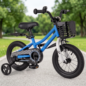 <b>Kids</b> <b>Bike</b> 12 Inch Toddler Boys Girls 3-8 Years Carbon Steel Frame Aluminum Alloy Rim Rigid Suspension Removable Training Wheels - Product Image 3