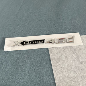 Emblema de letra ABS negro brillante para <span class=keywords><strong>5</strong></span> Series E39/E60/E61/F10/F11/G30 Etiqueta engomada del logotipo del maletero del coche - Product Image 4