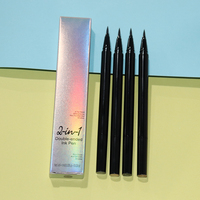 Crayon Eyeliner et Sourcils 2-en-1 Double Pointe Minéral Haute Qualité, Micro Liquide 4 Griffes, Imperméable Longue Durée, Personnalisé Guangdong