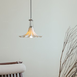 Lampe suspendue en céramique Golebo, style fleur, LED blanche, hauteur réglable, pour la maison, la chambre, l'entrée, le café - Product Image 2