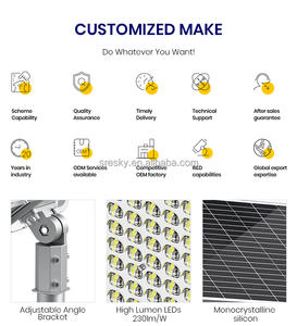 Farola Solar de Nuevo Tipo 2025, 150w 120w, <span class=keywords><strong>Sresky</strong></span> para Exteriores - Product Image 2