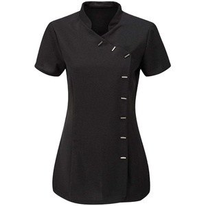 Phụ Nữ Vẻ Đẹp Spa Làm Tóc Salon Ngắn Tay Áo Áo Top Womens Massage Trị Liệu Đồng Phục - Product Image 1