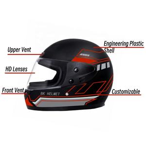 Nouveau produit Casques de motocycliste pour femmes Casque intégral en PP pour hommes Fabricant de motocyclettes bon marché - Product Image 3