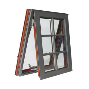 Ucuz ahşap alüminyum kanatlı kasırga güvenlik hırsız geçirmez Bar 30x36 kanatlı pencere nijerya için