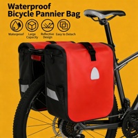 Bolsa Trasera Espaciosa para Bicicleta de Turismo con Característica Impermeable, Bolsa de Almacenamiento Trasera para Viajes de Larga Distancia, Material PU, Correa Ajustable