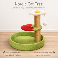 Arbre à chat élégant et écologique en velours, multi-niveaux, avec poteaux en sisal, pour chats de grande taille, pour jouer et se reposer en intérieur, en carton
